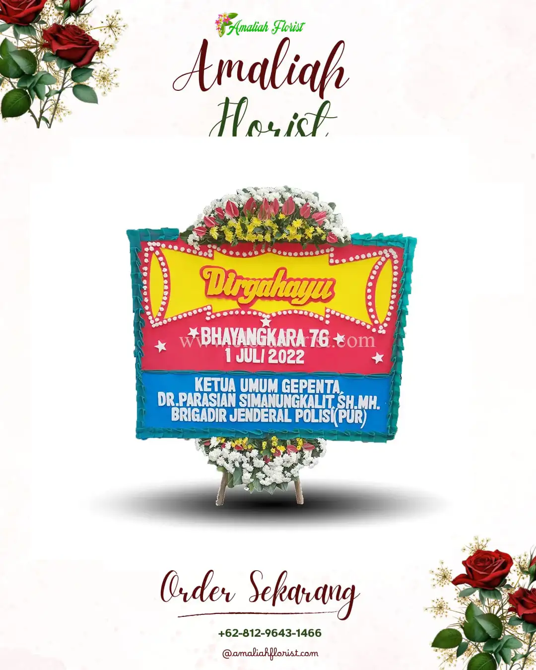 Papan Bunga HUT Ulang Tahun Jambukulon